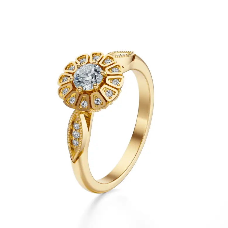 Pierścionek zaręczynowy z diamentami AJPZ_141